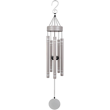 Wind Chime: MD63786 35\" Etched Gray