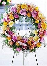 Wreath: Vibrant Roses Wreath