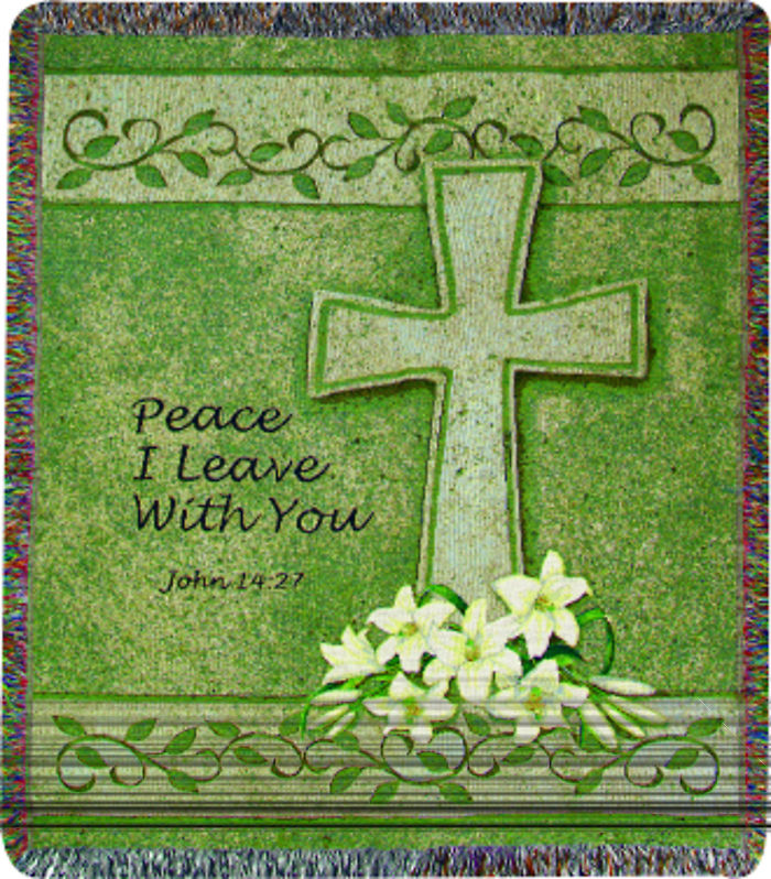 Comfort Throw: Peace I Leave With You