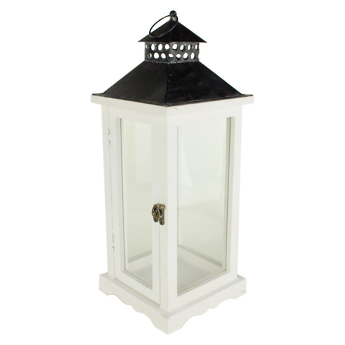Lantern: Tall 18\" White 7222W