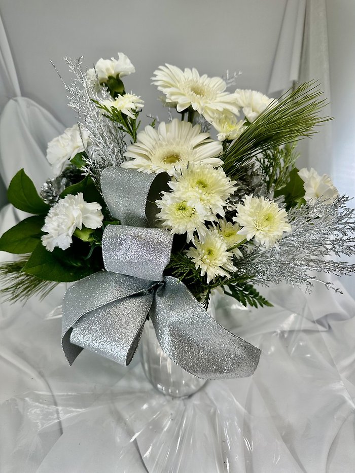 Silver Glow Vase