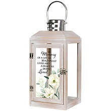 Lantern: 14\" \"In Memory\" w/ LED Candle