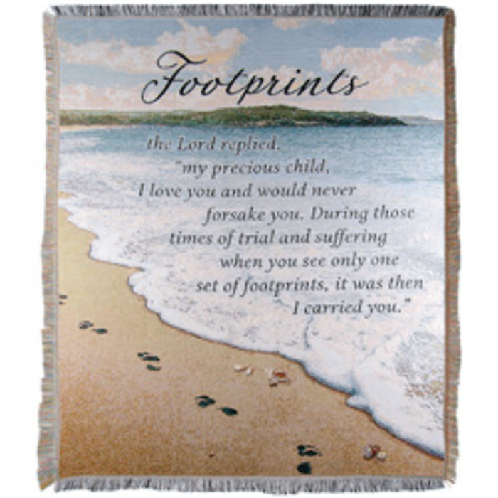 Comfort Throw: Footprints by Carson Home Accents