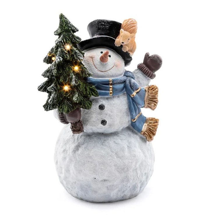 LED 8\" Snowman \"light up\" with Tree