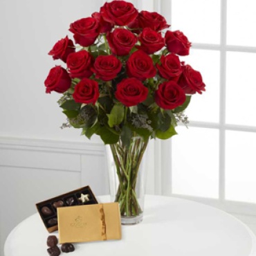 Rose: Red Rose & DeBrand Chocolate Box