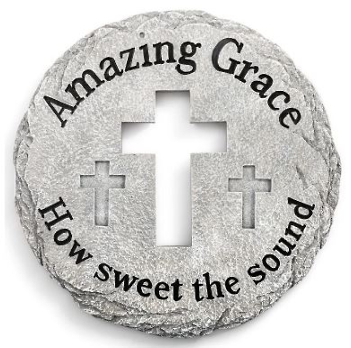 Stone: NP13988 Amazing Grace Cross Stone