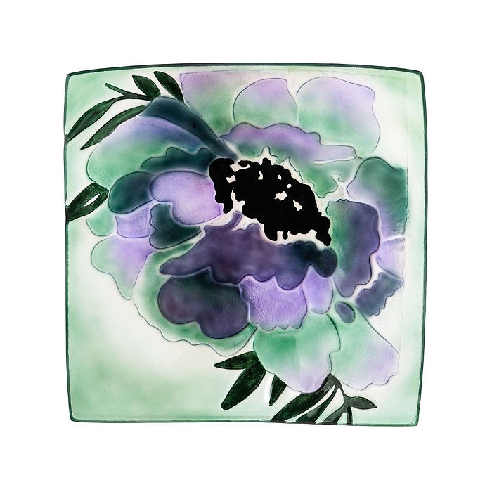 Birdbath: 2GB6899 Square Purple Geranium