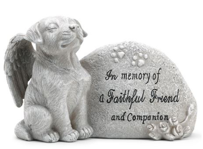 Angel: NP11148 Dog Memorial Plaque