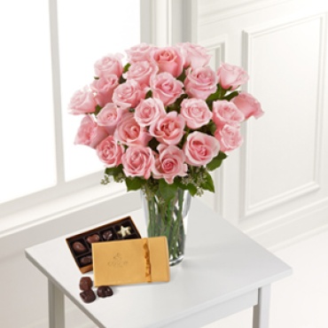 Rose: Pink Rose & DeBrand Chocolate Box