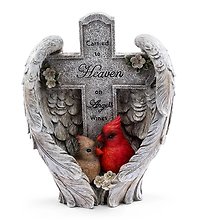 Cross: NP14997 Cardinal Angel Wings Cross
