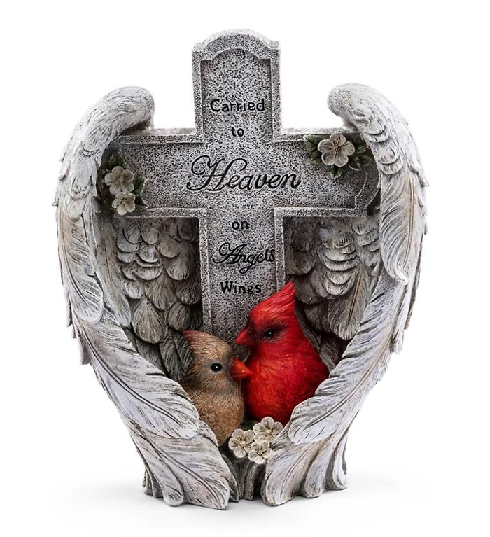 Cross: NP14997 Cardinal Angel Wings Cross
