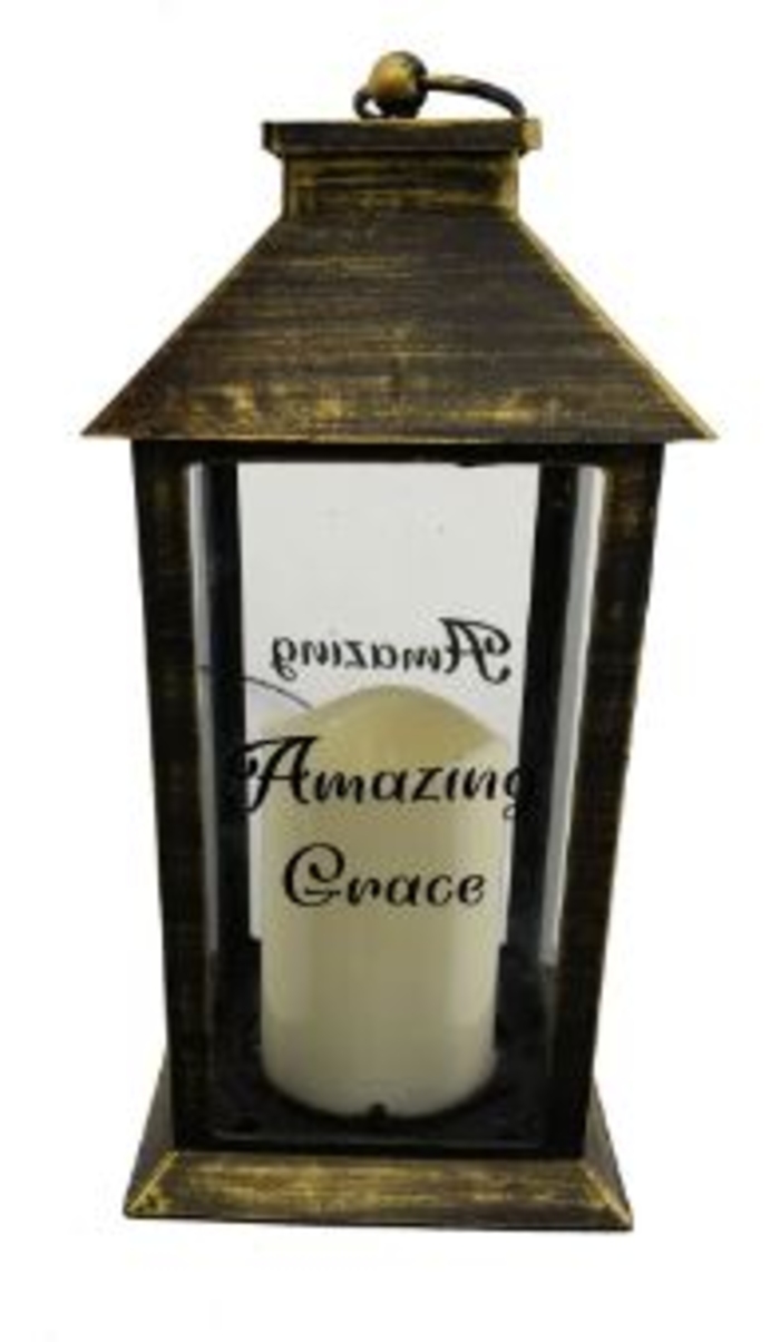 Lantern: TRA2920 Amazing Grace-LED Candle included-