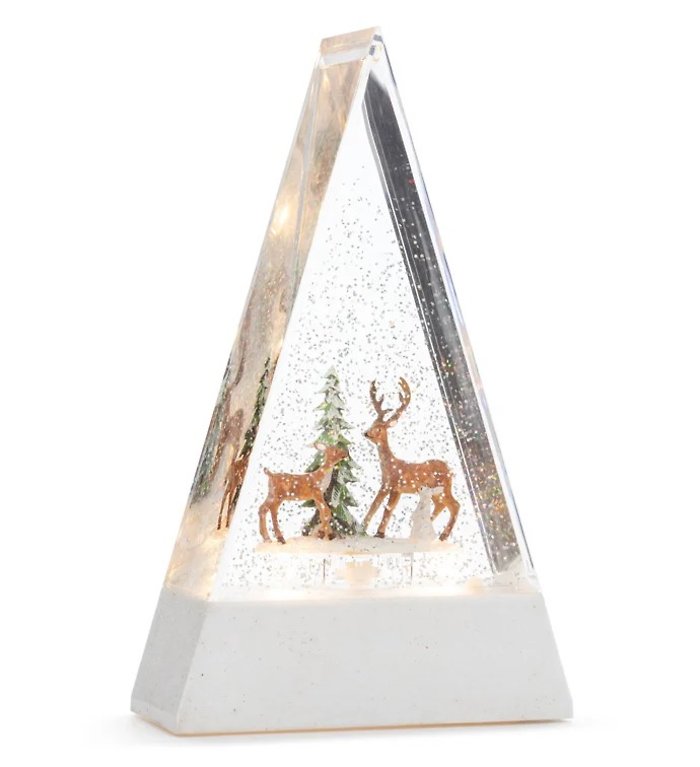 LED Winter 10\" \"light up\" Deer Scene