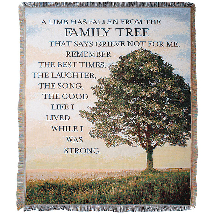 Comfort Throw: Family Tree