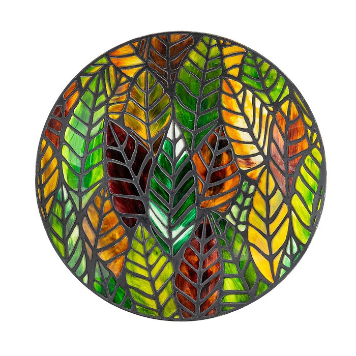 BirdBath: 18\" 2GB7353  \"Leaves\"