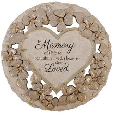 Stone: C12522 In Memory Round with Heart