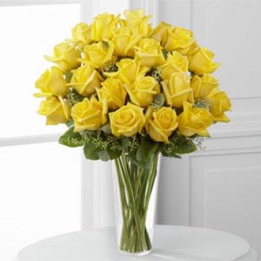 Rose: Yellow Roses in French vase