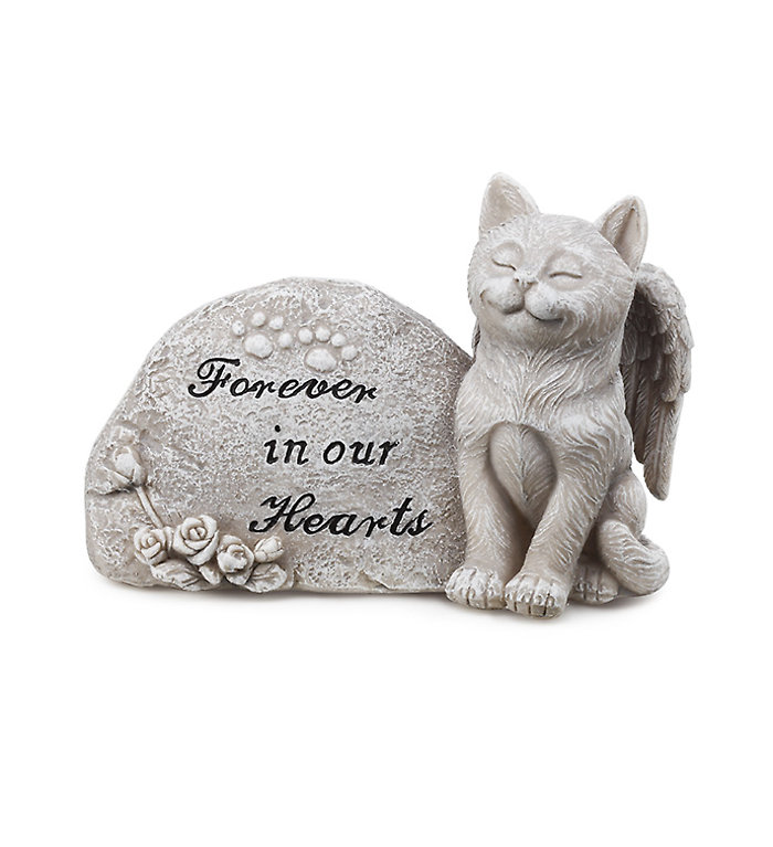 Angel PET: NP11149 4\" Cat Memorial Stone