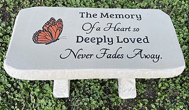 Bench: FB456 24\" \"A Heart so deeply loved\"