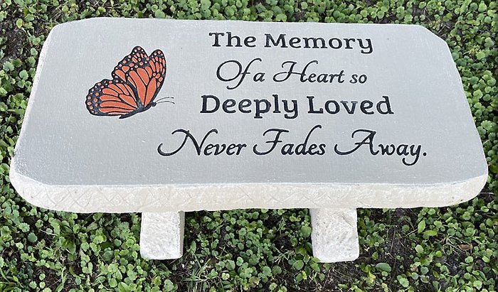 Bench: FB456 24\" \"A Heart so deeply loved\"