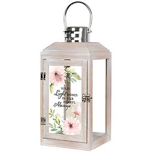 Lantern: 14\" \"Light Shine\" w/ LED Candle