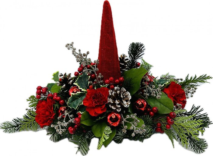 Sweater Cone Tree Centerpiece