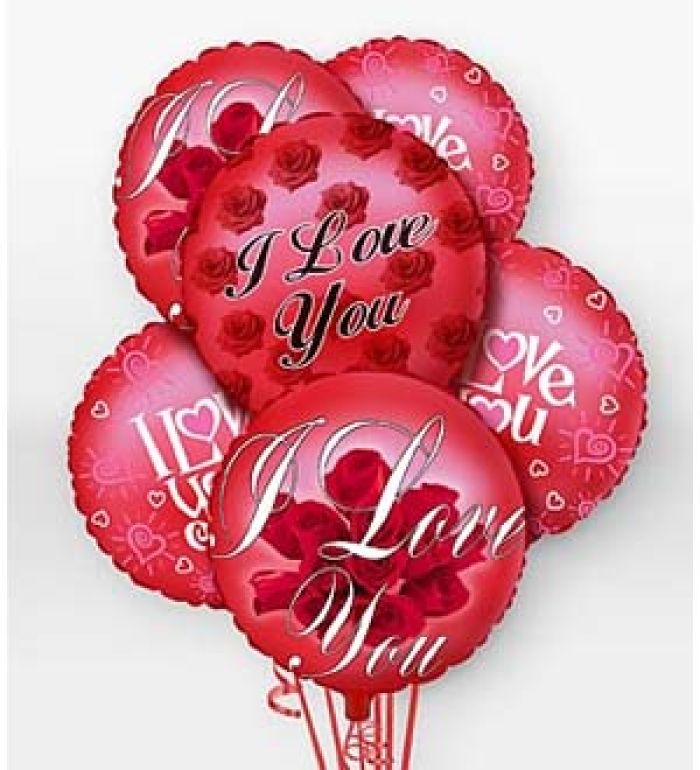 Balloons: I Love You Balloon Bunch