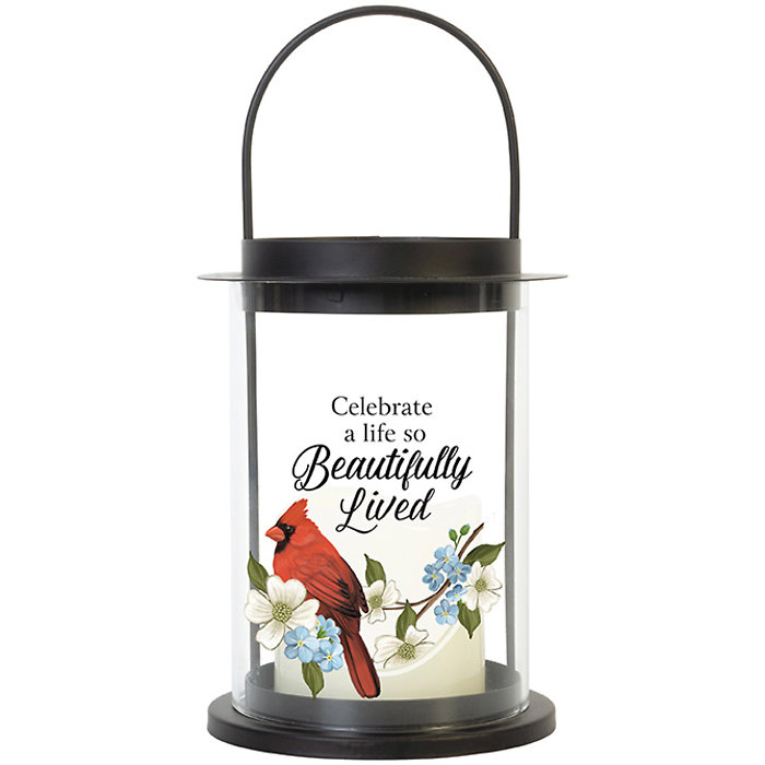 Lantern hurricane style: 10\" C57638 Life so Beautifully Lived