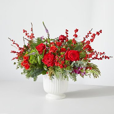 C12: Big Red Bow Bouquet