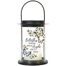 Lantern Hurricane style: 10\" C57639 \"Angels are near\"