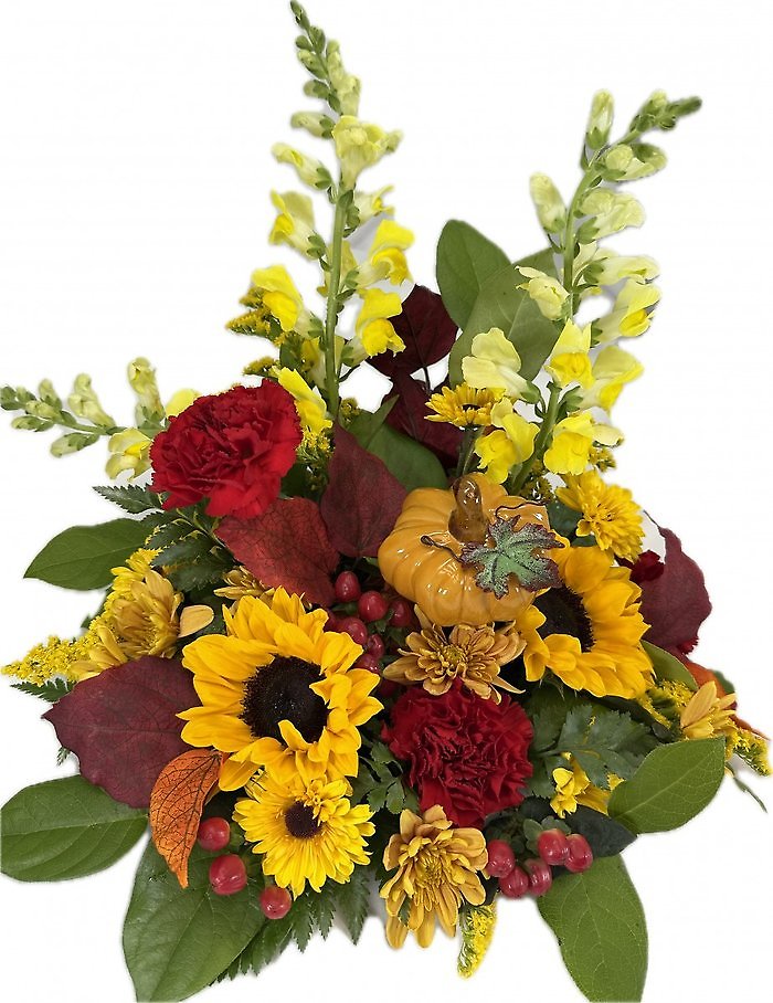 Sunset Pumpkin Centerpiece