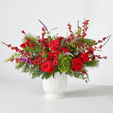 C12: Big Red Bow Bouquet