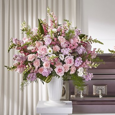 Sympathy: Divine Comfort Urn-Pinks