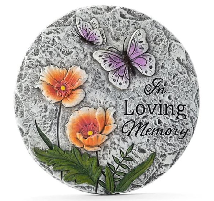 Stone: NP17033 10\" Loving Memory Butterfly