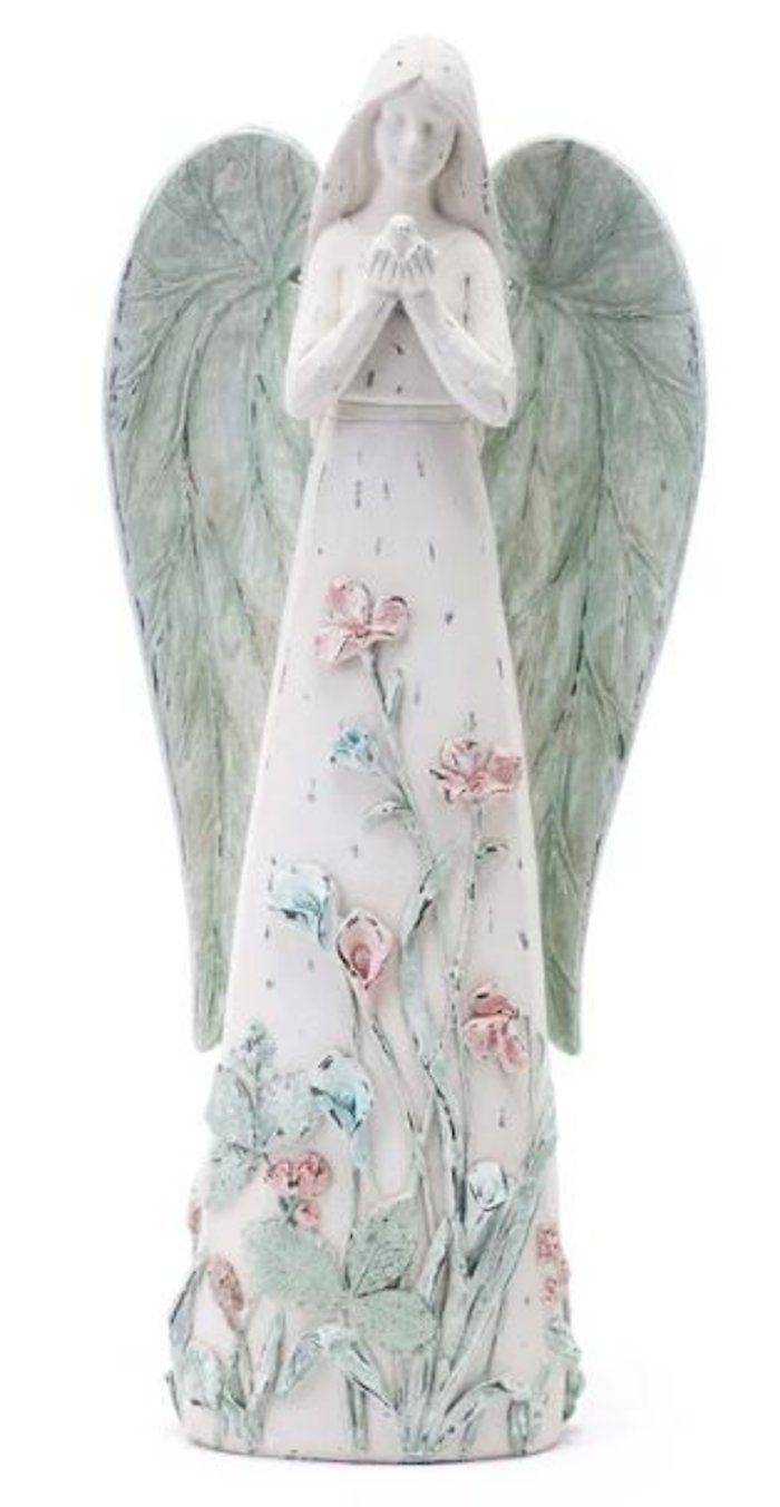 Angel: NP14705 14\" Leaf & Floral Angel
