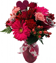 2023 Sparkle Roses & Hearts Vase