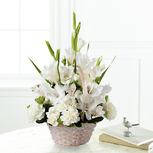 Eternal Affection Basket- Whites