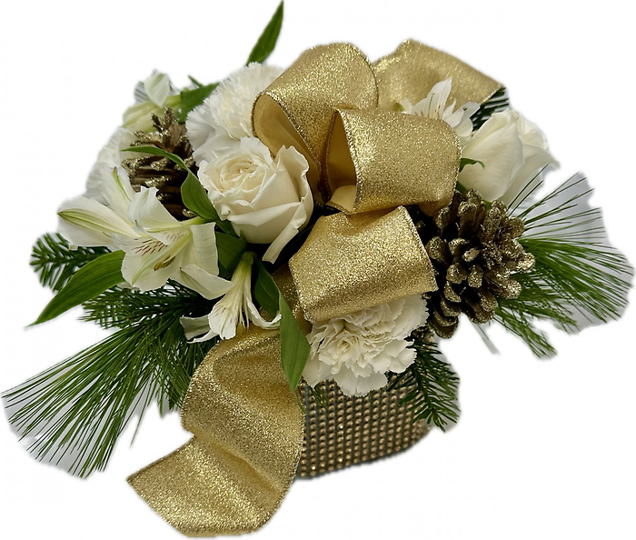 Golden Delight Cube Vase