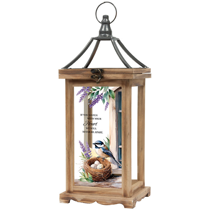 Lantern: 16\" C57743  \"Never be Apart\" with LED candle