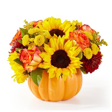 25-F7: Golden Gourd Bouquet