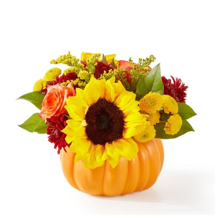 25-F7: Golden Gourd Bouquet